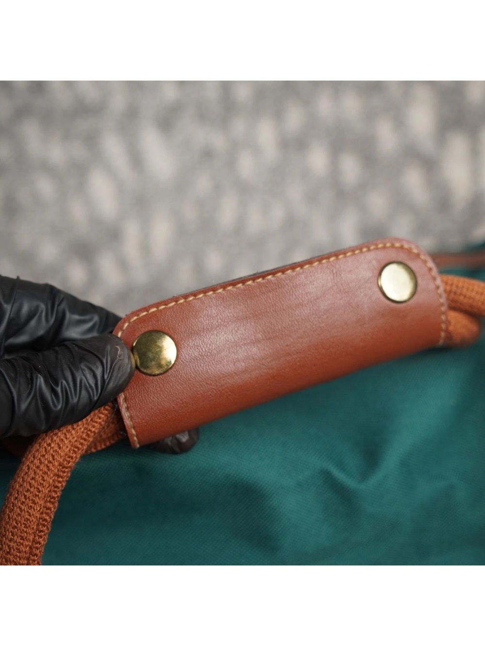 Vintage Polo Ralph Lauren Green Canvas Duffle Bag Top Flap W Buckle Closures EUC - Picture 11 of 15